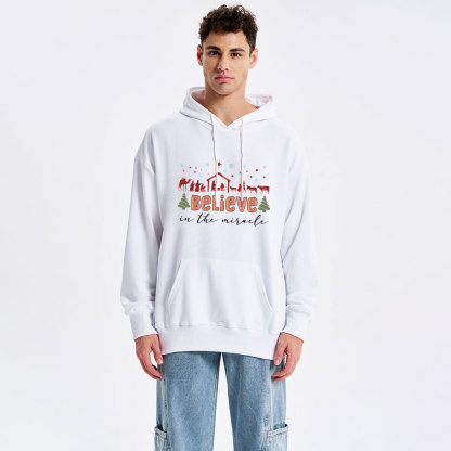 Believe In The Miracle Classic Christian Hoodie