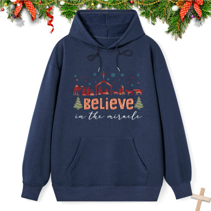 Believe In The Miracle Classic Christian Hoodie