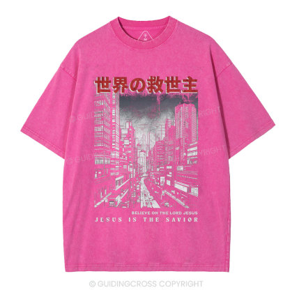 Believe On The Lord Jesus Christian Washed T-Shirt