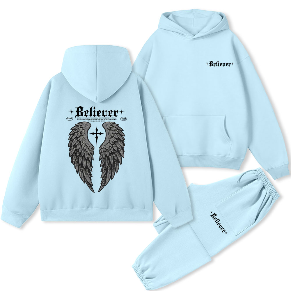 Believer Christian Premium Fleece Hoodie Set