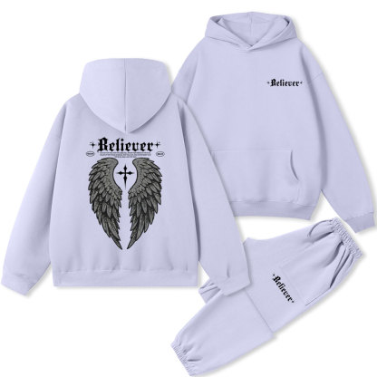 Believer Christian Premium Fleece Hoodie Set