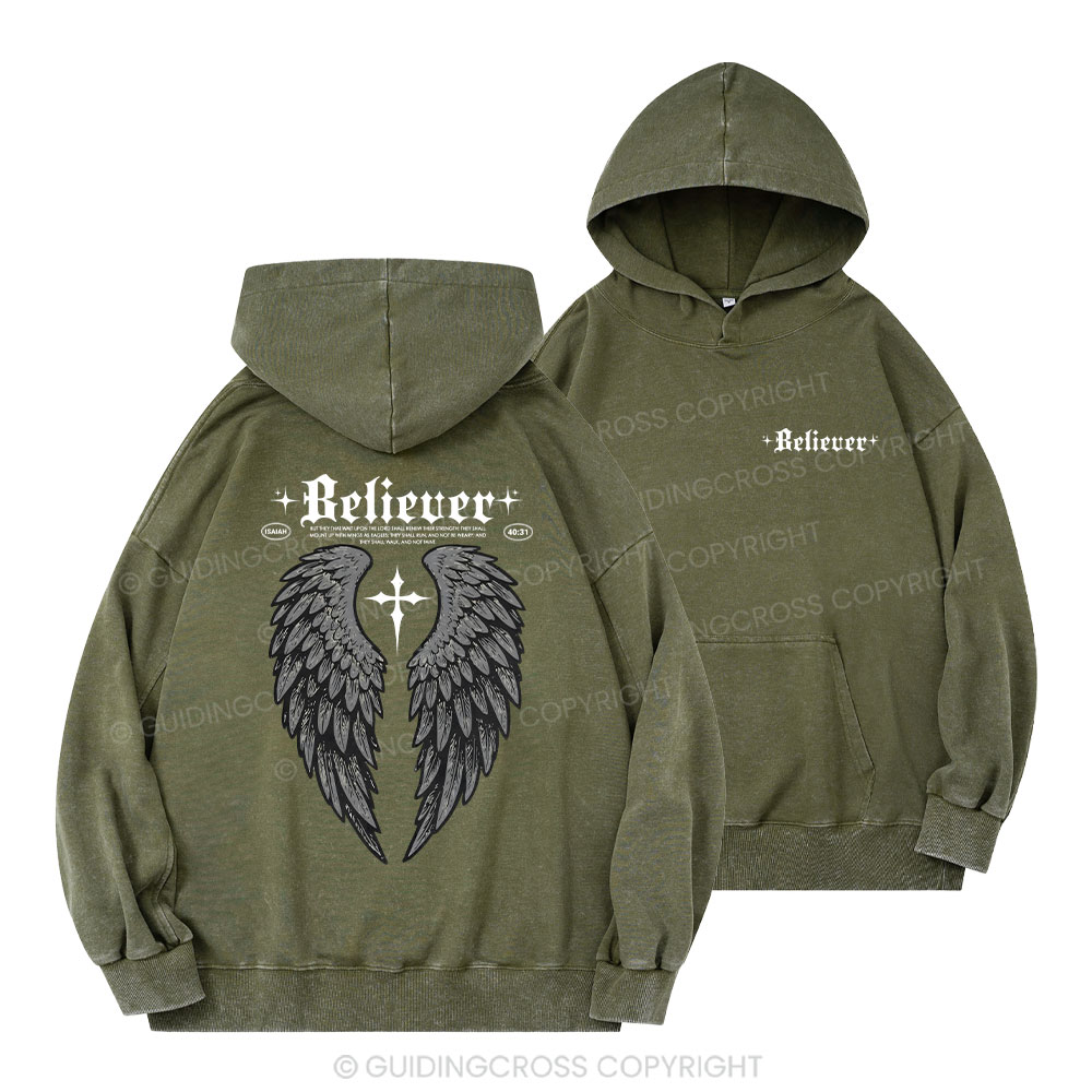 Believer Christian Washed Hoodie 