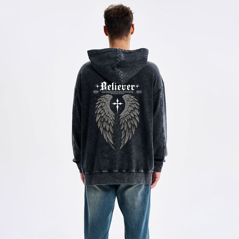 Believer Christian Washed Hoodie 