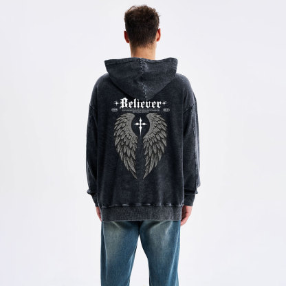 Believer Christian Washed Hoodie 