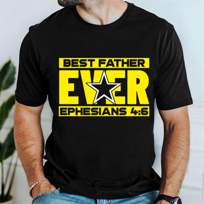 Best Father Ever Christian T-Shirt