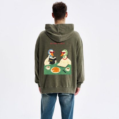 Besties In Christ  Christian Washed Hoodie