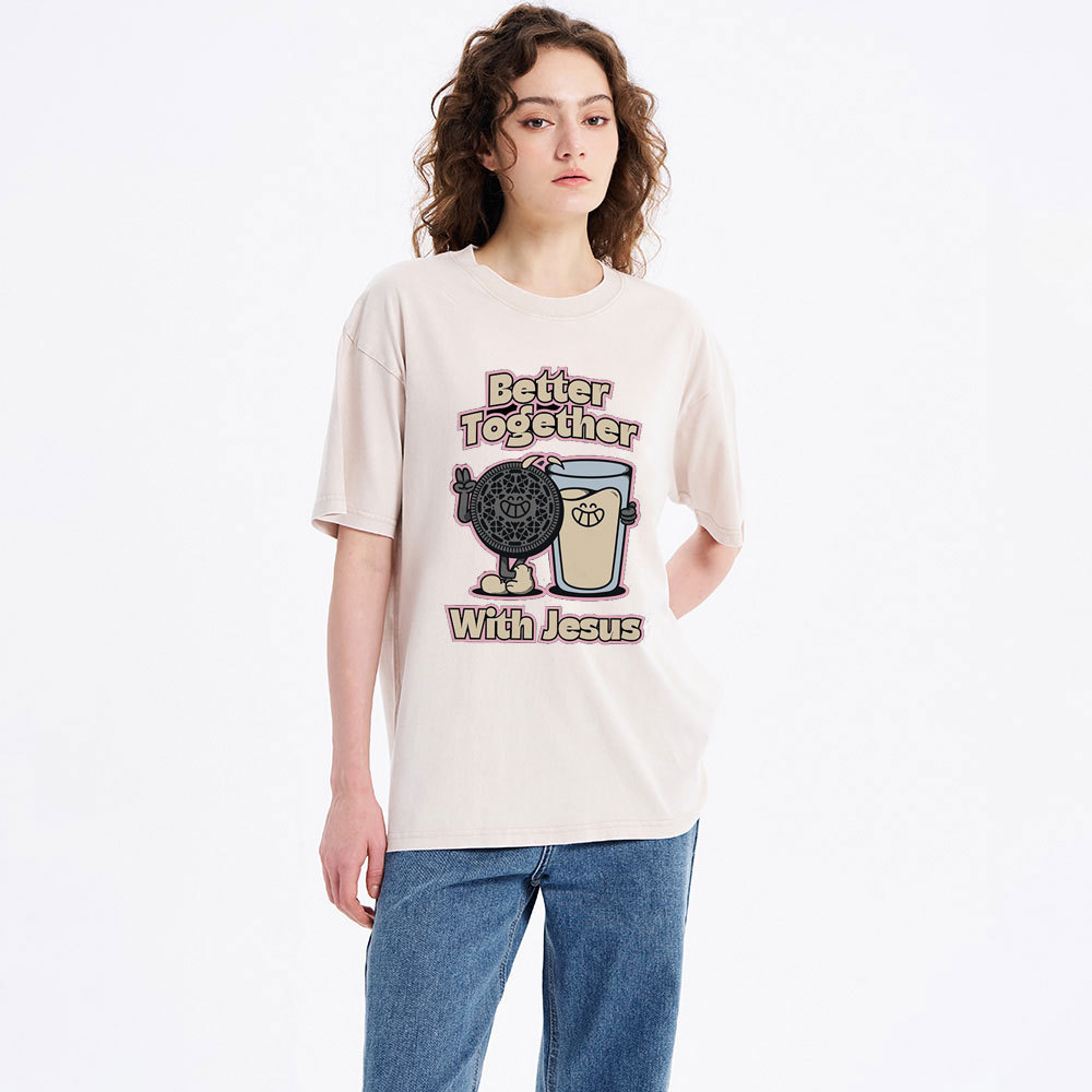 Better Together With Jesus Christian Washed T-Shirt