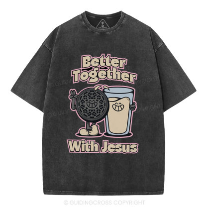 Better Together With Jesus Christian Washed T-Shirt