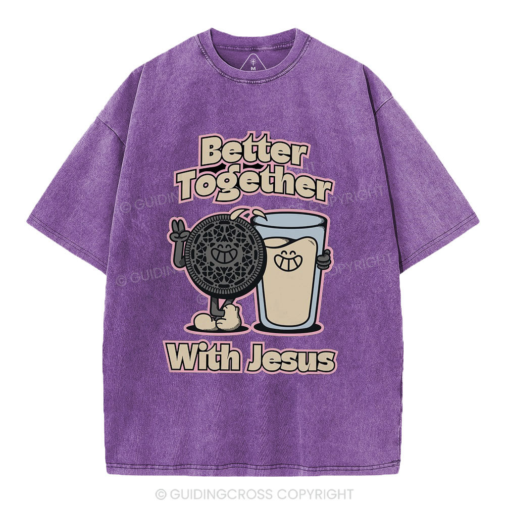 Better Together With Jesus Christian Washed T-Shirt