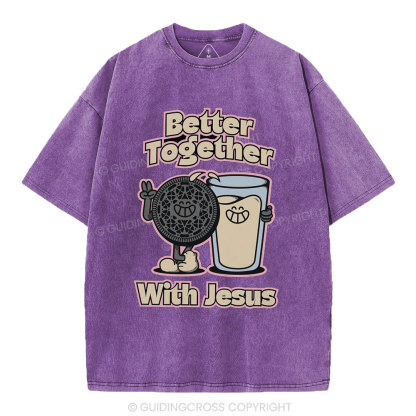 Better Together With Jesus Christian Washed T-Shirt