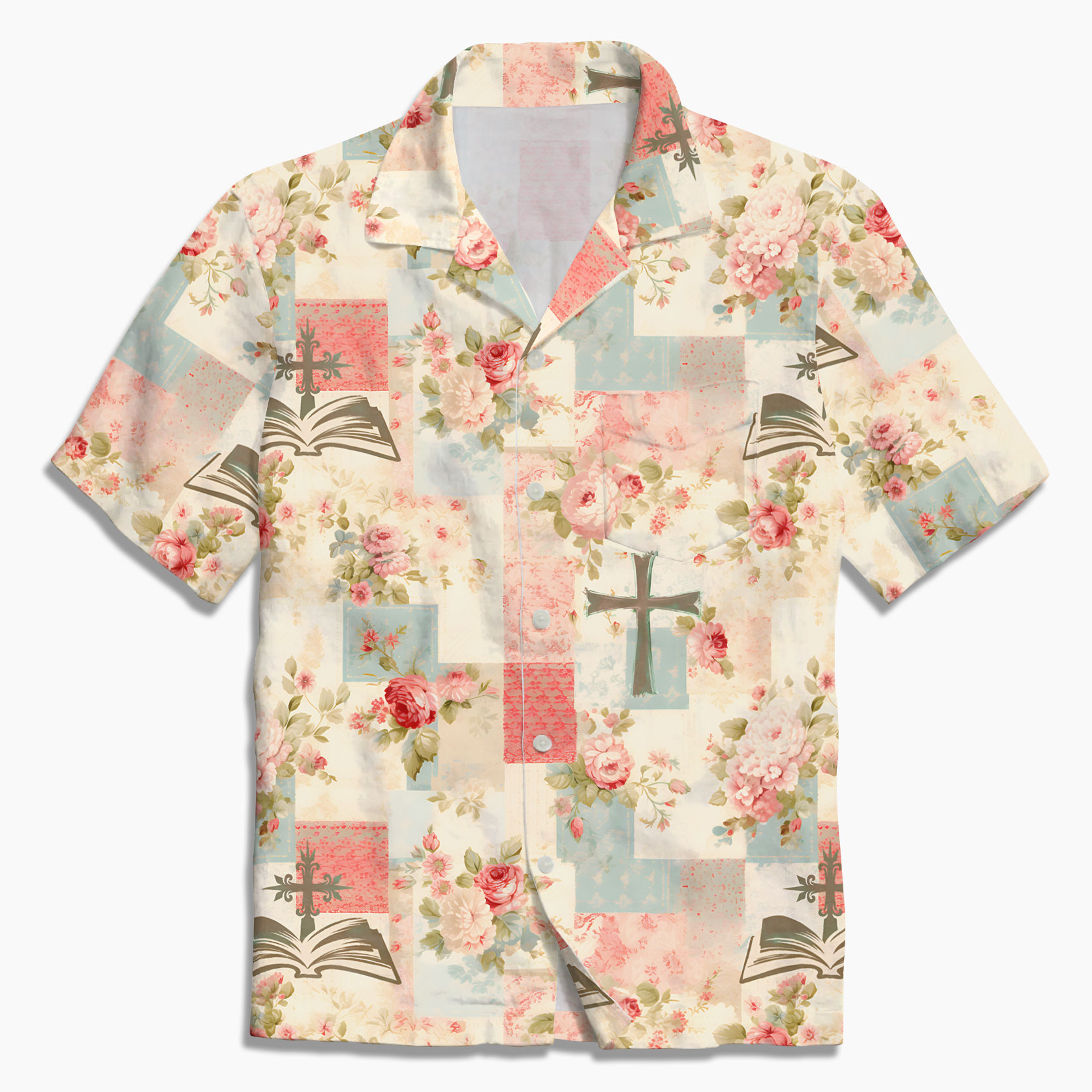 Bible Boho Flower Christian Hawaiian Shirt