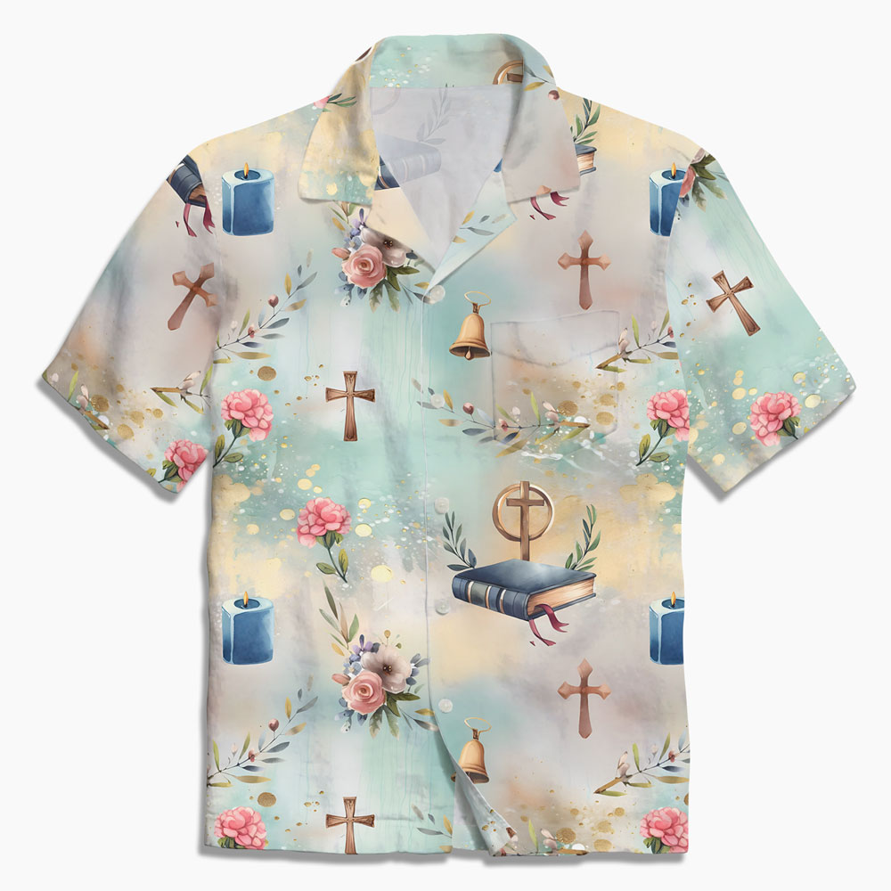 Sailboats and Crosses Christian Hawaiian Shirt Sale-GuidingCross