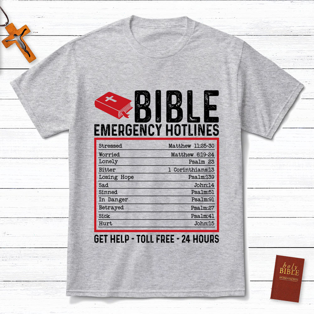 Bible Emergency Hotlines Christian T-Shirt