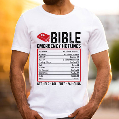 Bible Emergency Hotlines Christian T-Shirt