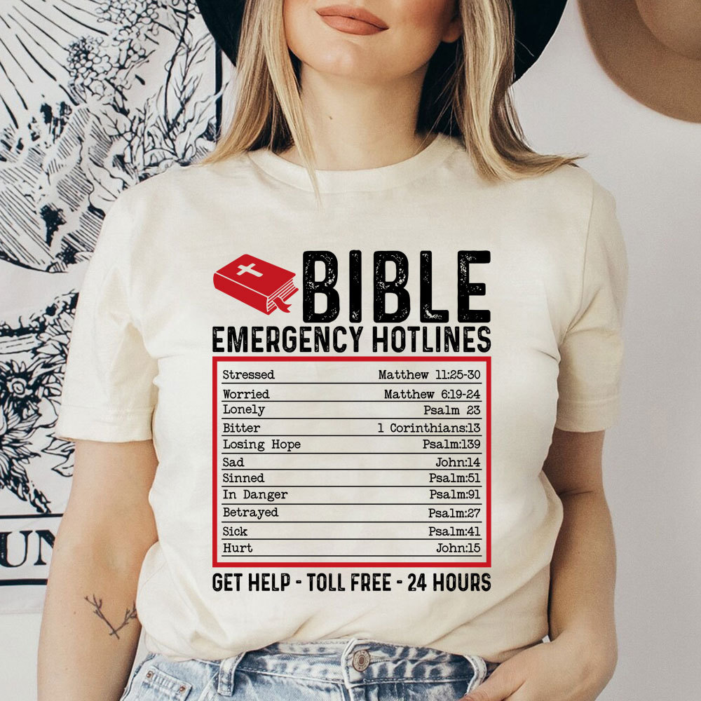 Bible Emergency Hotlines Christian T-Shirt