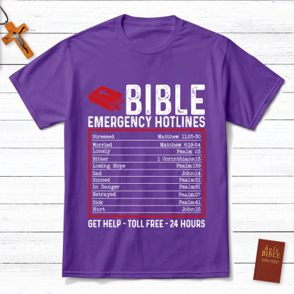 Bible Emergency Hotlines Christian T-Shirt