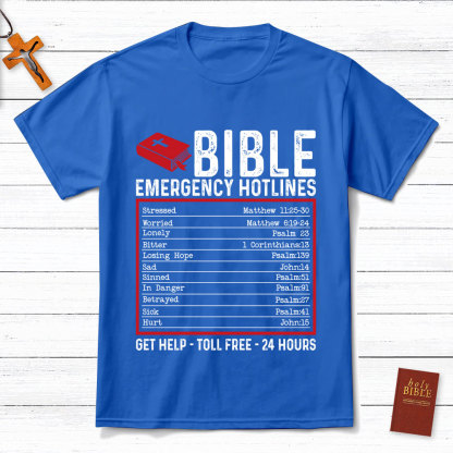 Bible Emergency Hotlines Christian T-Shirt