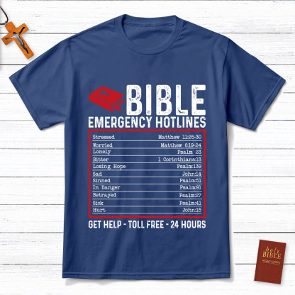 Bible Emergency Hotlines Christian T-Shirt