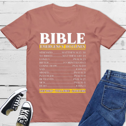 Bible Emergency Hotlines Christian T-Shirt