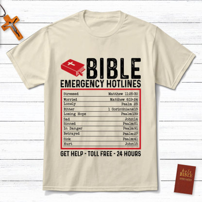 Bible Emergency Hotlines Christian T-Shirt