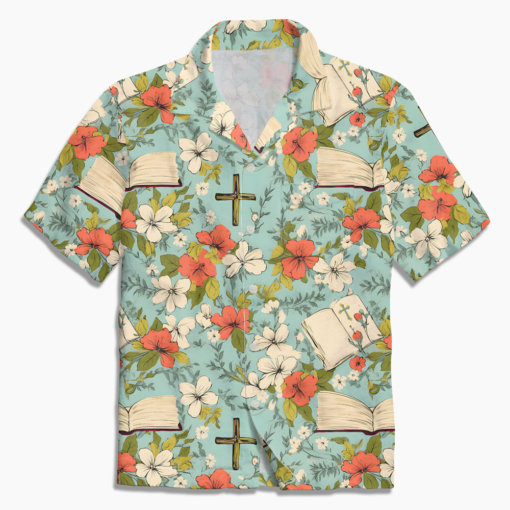 Bible Flower Christian Hawaiian Shirt