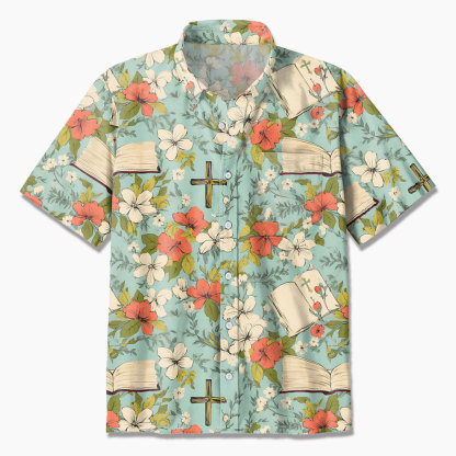 Bible Flower Christian Hawaiian Shirt