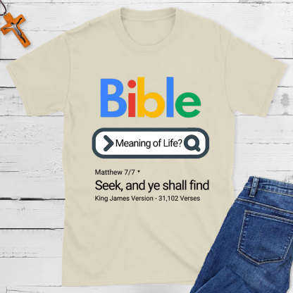 Bible Meaning Of Life Christian T-Shirt
