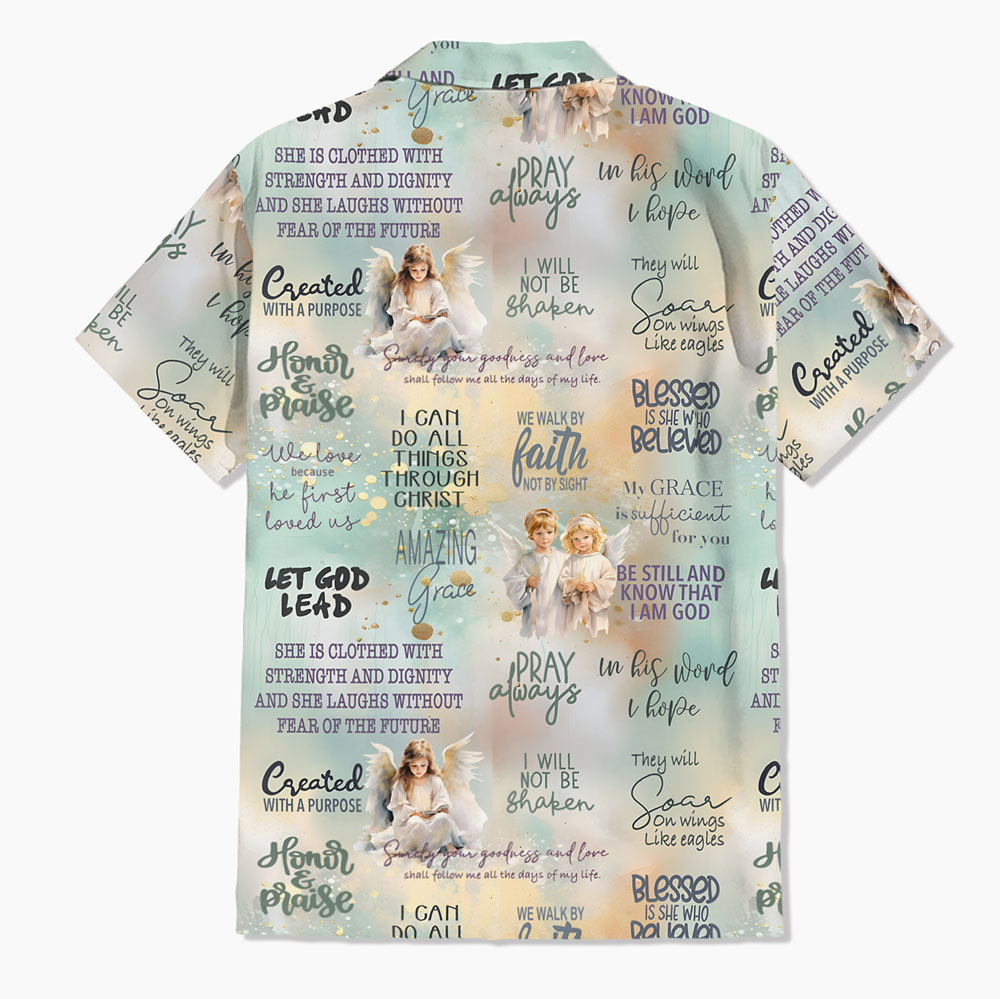 Bible Verse Angel Christian Hawaiian Shirt