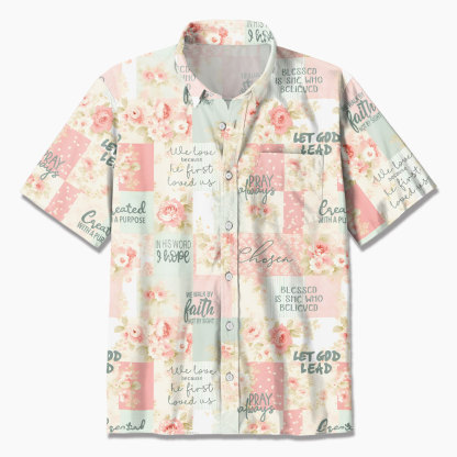 Bible Verse Flower Christian Hawaiian Shirt