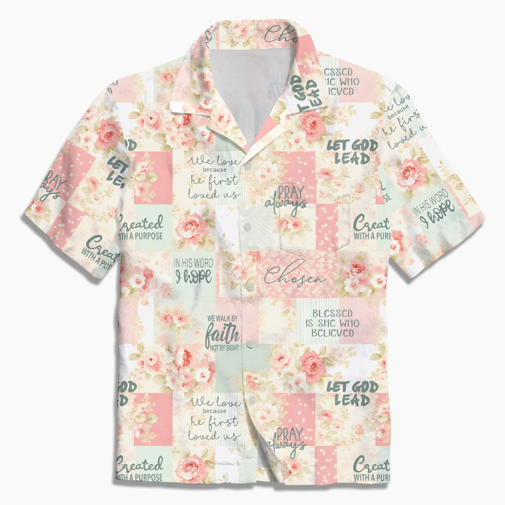 Bible Verse Flower Christian Hawaiian Shirt