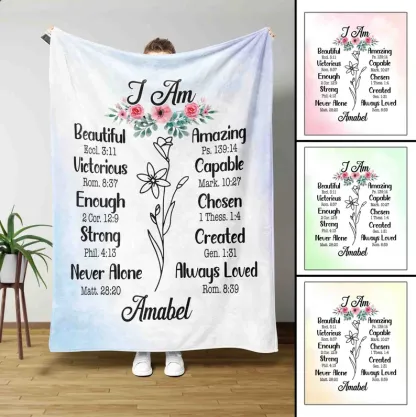 Bible Verse Throw Christian Blanket