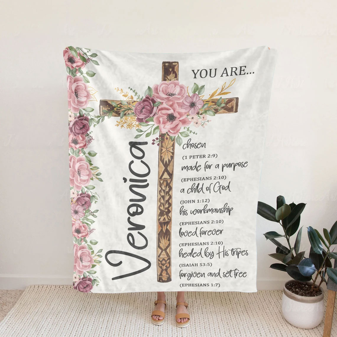 Bible Verse You Are Christian Blanket 