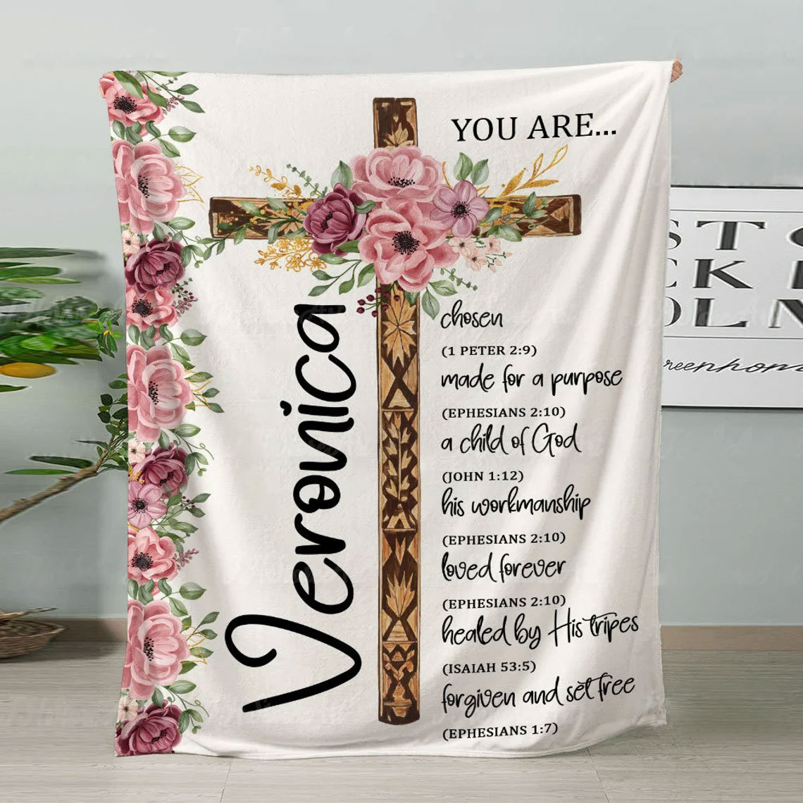Bible Verse You Are Christian Blanket 