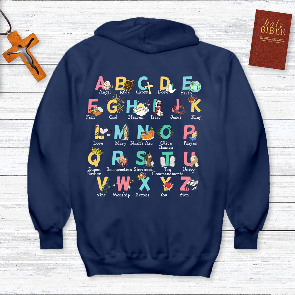 Biblical Alphabet Christian Hoodie