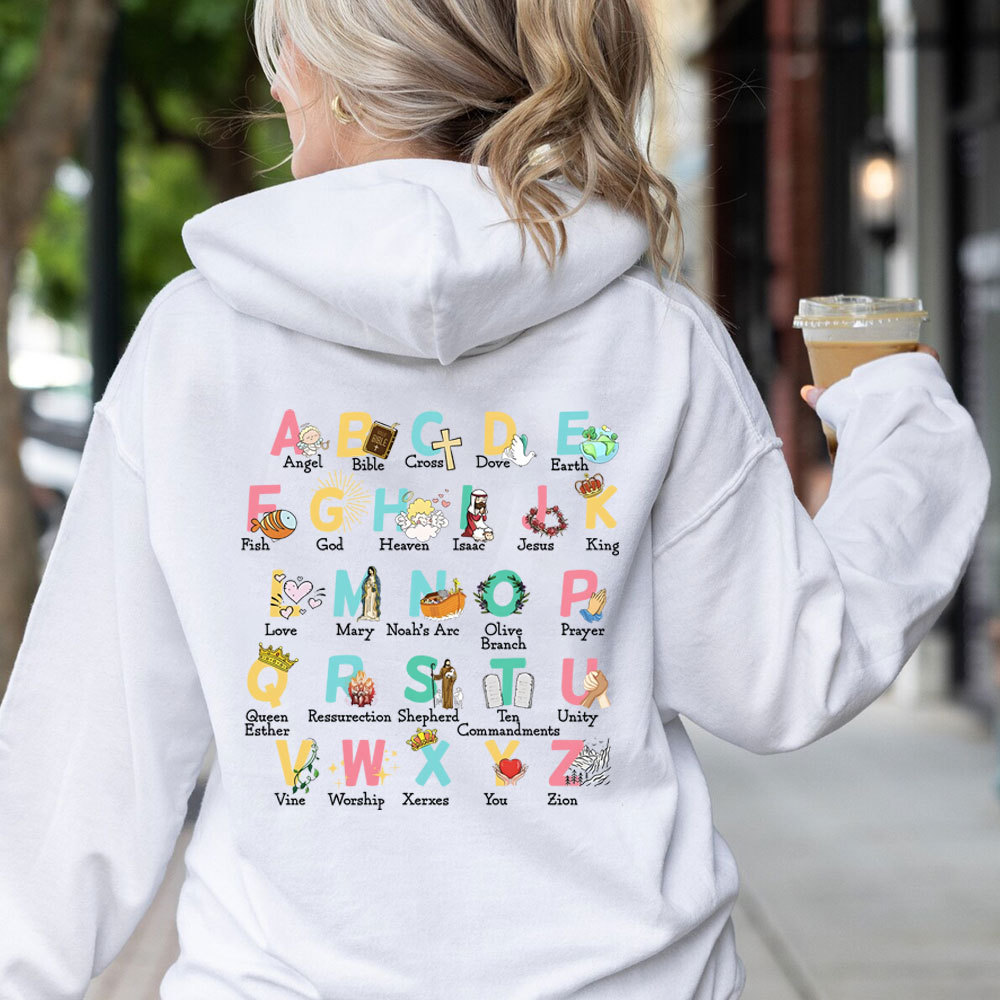Biblical Alphabet Christian Hoodie