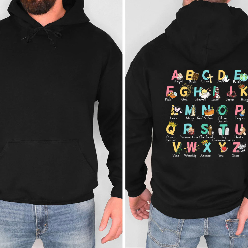 Biblical Alphabet Christian Hoodie