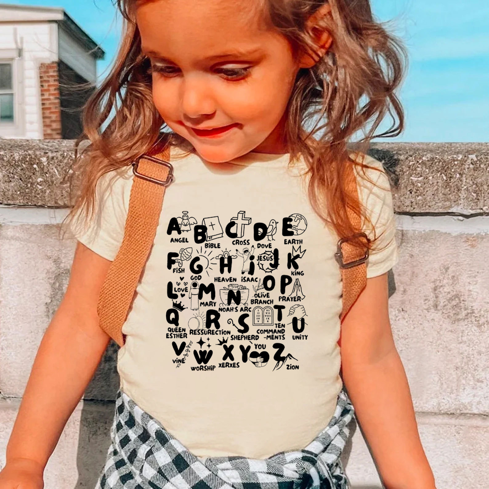 Biblical Alphabet Christian Kid T-Shirt
