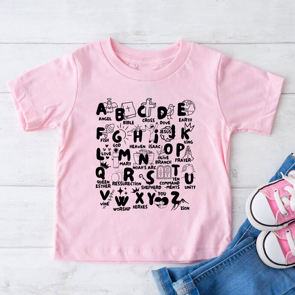 Biblical Alphabet Christian Kid T-Shirt
