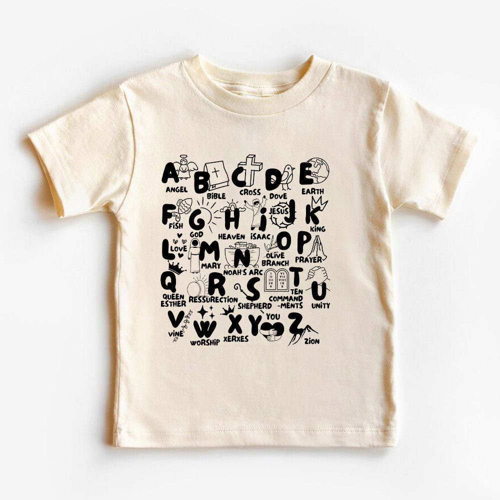 Biblical Alphabet Christian Kid T-Shirt