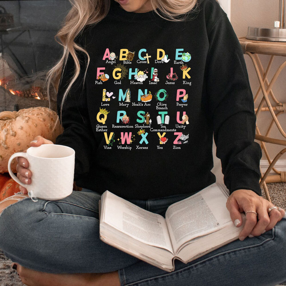 Biblical Alphabet Christian Sweatshirt