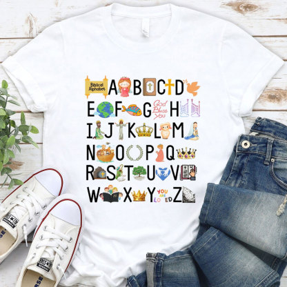 Biblical Alphabet Christian T-Shirt