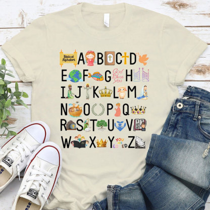 Biblical Alphabet Christian T-Shirt