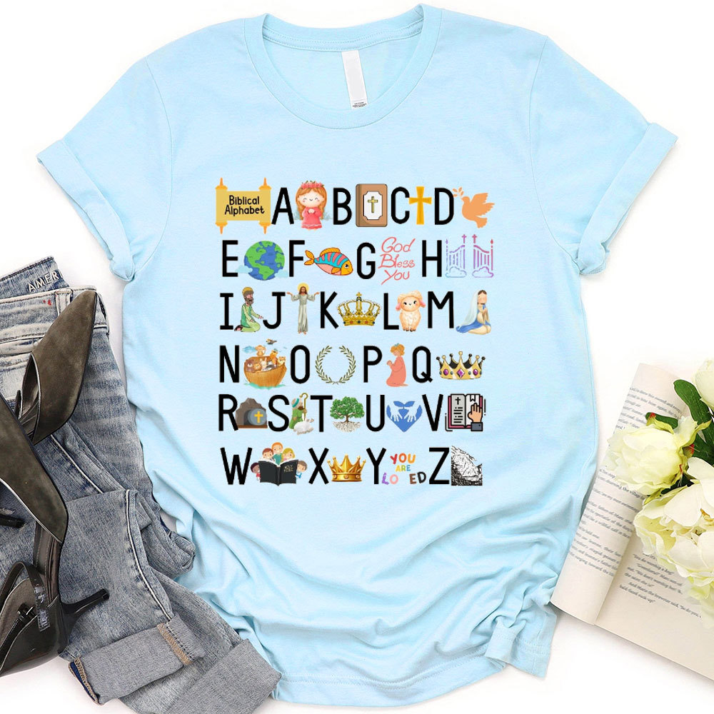 Biblical Alphabet Christian T-Shirt