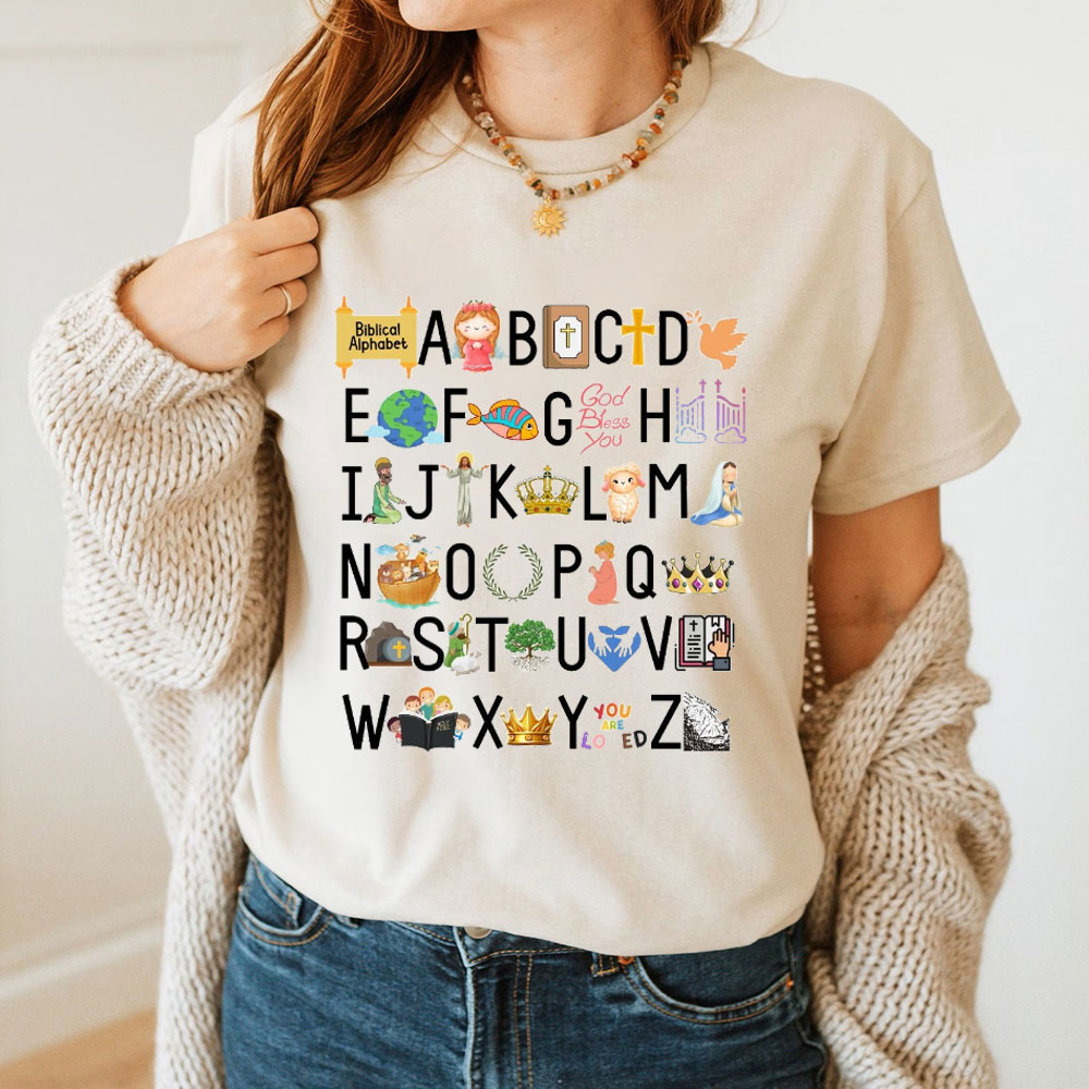 Biblical Alphabet Christian T-Shirt
