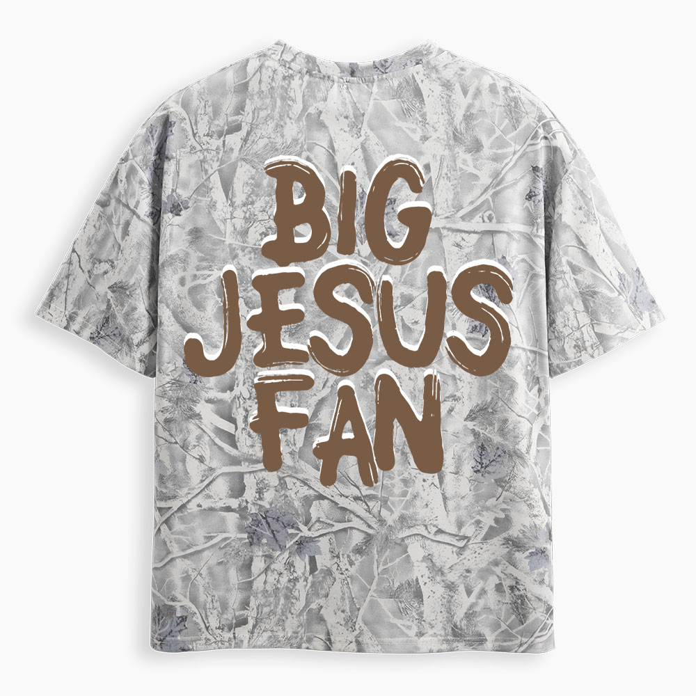 Big Jesus Fan Christian Camo T-Shirt