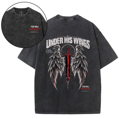 You Will Find Refuge Christian Washed T-Shirt