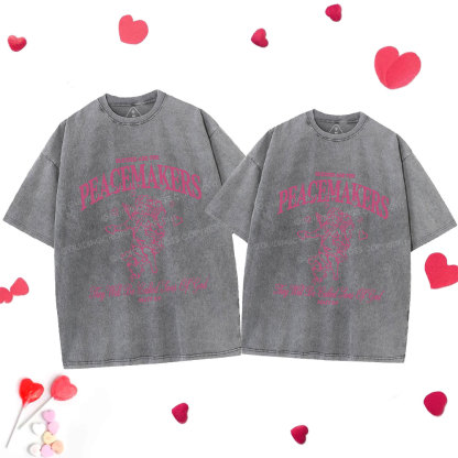 Blessed Are Peacemakers Christian Washed T-Shirt