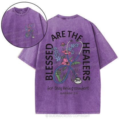 Blessed Are The Heavens Christian Washed T-Shirt