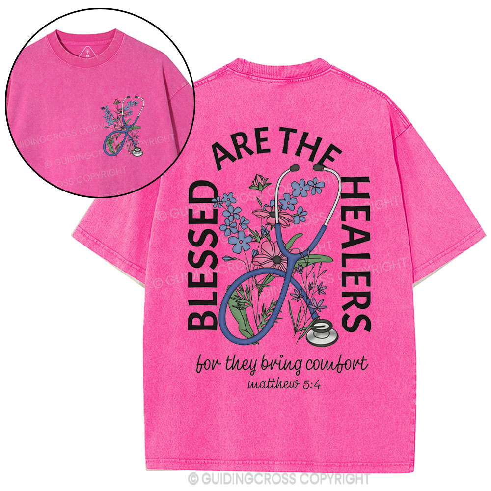 Blessed Are The Heavens Christian Washed T-Shirt