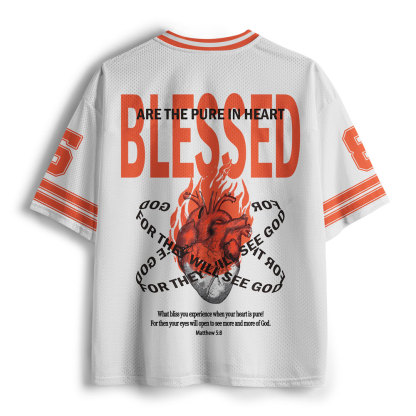 Blessed Are The Pure In Heart  Christian Mesh Jersey